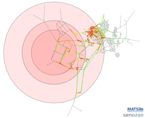 Evacuation scenario 2 for Aliaga, Turkey